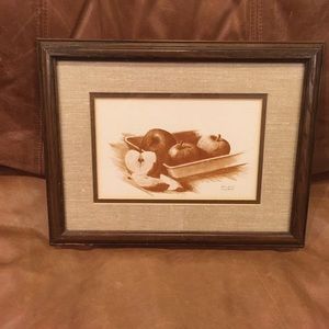 Vintage circa the early 1900s signed McLain print.